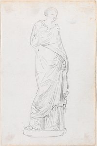 Statue einer Frau in einer Toga