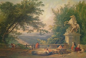 Terrassenruinen in einem Park von Hubert Robert