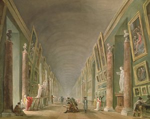 Die Große Galerie des Louvre zwischen 1801 und 1805