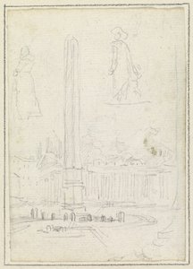 Der Obelisk auf dem Petersplatz von Hubert Robert