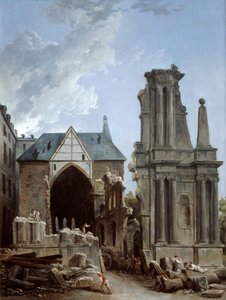 Der Abriss der Kirche der Feuillants, 1805 von Hubert Robert