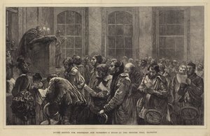 Gottesdienst für Hirten und Viehhirten, eine Studie in der Berners Hall, Islington