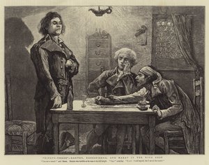Dreiundneunzig, Danton, Robespierre und Marat im Weinkeller