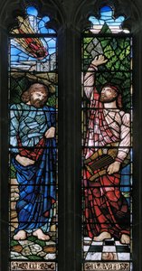 Langport, All Saints, Hiob und David