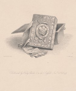 Bibel, die von König Karl I. auf dem Schafott am 30. Januar 1649 benutzt wurde von Hugh Irvine