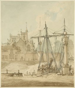 St. Augustines Rückseite, mit der Sonnenuhr von Hugh ONeill