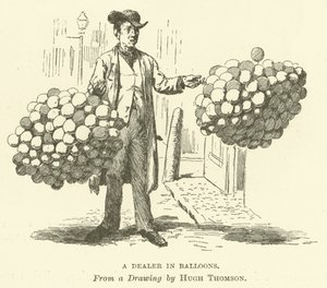 Ein Ballonverkäufer von Hugh Thomson