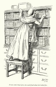 Illustration für Northanger Abbey von Jane Austen (Lithografie) von Hugh Thomson