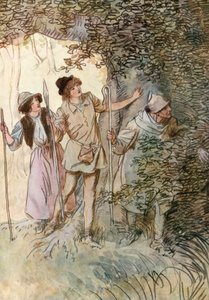 Illustration zu Shakespeares Wie es euch gefällt von Hugh Thomson
