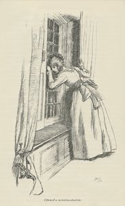 Ein Fensterladen geöffnet