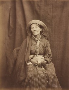 Frau mit totem Vogel, Surrey County Asylum von Hugh Welch Diamond