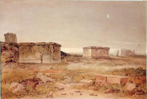 Alte Sarkophage, Galatea, bei Morgengrauen