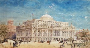 Ein Entwurf für das Zollhaus der Vereinigten Staaten, New York
