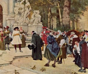 Der Große Kurfürst empfängt Emigranten von Hugo (after) Vogel