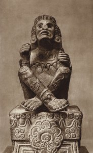 Mexiko: Xochipilli mit Maske, Nationalmuseum von Hugo Brehme