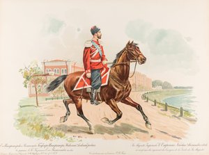 Reiterporträt von Nikolaus II. von Russland