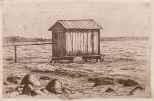 Badehütte von Hugo Simberg