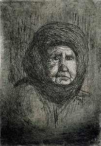 Besen Oma I von Hugo Simberg