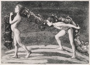 Girlandenträger II von Hugo Simberg