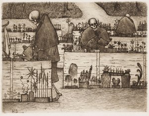Der Garten des Todes; Im Garten des Todes von Hugo Simberg