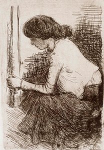 Sitzende Frau von Hugo Simberg