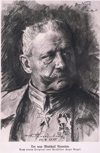 Hindenburg, aus Hindenburg, veröffentlicht von Daterlandijrcher Derlag & H. Weller Berlin, 1928 von Hugo Vogel