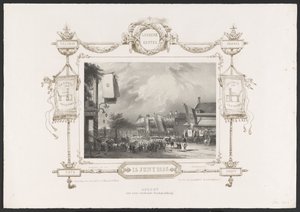 Umzug mit einer Druckerei, 1836