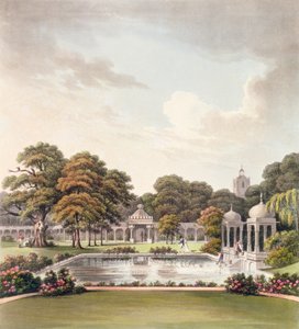 Ansicht von der Kuppel, Brighton Pavilion, graviert von Joseph Constantine Stadler, veröffentlicht 1808