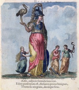 Hygieia, aus einer Sammlung von Porträts von Ärzten des ungarischen Arztes Sambucus