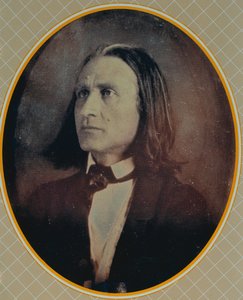 Reproduktion eines Daguerreotyps von Franz Liszt (1811-86) aufgenommen ca. 1856