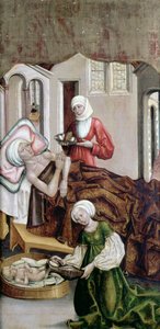 Die Geburt des Johannes des Täufers, Kisszeben, 1490 von Hungarian School