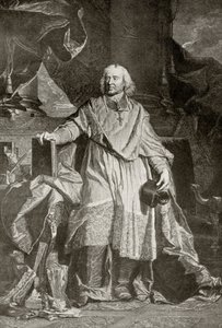 Jacques Benigne Bossuet, graviert von Pierre Imbert Drevet, aus 
