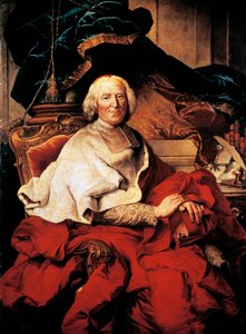 Porträt von Andre-Hercule de Fleury (Lodève) von Hyacinthe Francois Rigaud