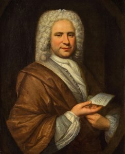 Porträt des Komponisten und Flötisten Michel de la Barre von Hyacinthe François Honoré Rigaud Circle of