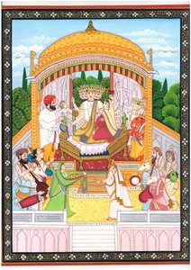 Brahma Saraswati Göttliche Zeremonie