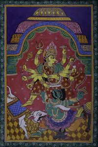 Durga erschlägt Dämon von IMAGINEERS STUDIO