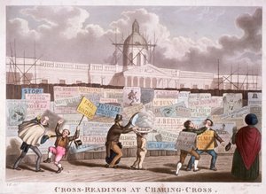 Querlesungen am Charing-Cross, London, 1835