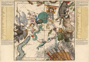 Südpol, Tafel 6 aus Globi coelestis in tabulas planas redacti descriptio, veröffentlicht 1674 von Ignace Gaston Pardies