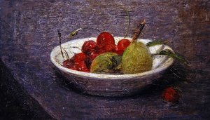 Kirschen und Mandeln von Ignace Henri Jean Fantin Latour