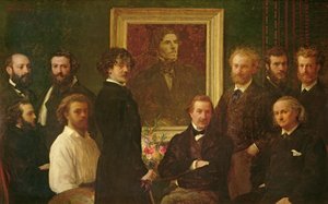 Hommage an Delacroix von Ignace Henri Jean Fantin Latour