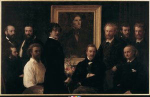 Hommage an Delacroix von Ignace Henri Jean Fantin Latour