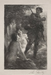 Siegfried und die Töchter des Rheins von Ignace Henri Jean Fantin Latour