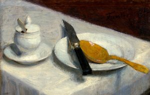 Stillleben mit Senftopf von Ignace Henri Jean Fantin Latour