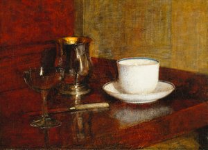 Stillleben mit einem Glaspokal; Nature Morte au Verre et Tasse, 1961