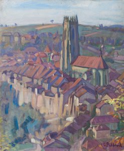 Ansicht von Freiburg von Ignace Nazaire Oswald Pilloud