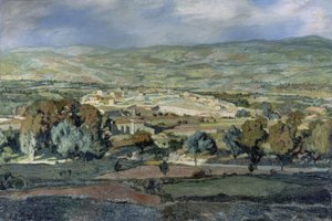 Landschaft in Alhama von Ignacio Zuloaga y Zabaleta