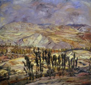 Landschaft in Calatayud von Ignacio Zuloaga y Zabaleta