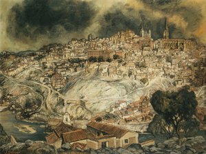 Die Festung von Toledo von Ignacio Zuloaga y Zabaleta