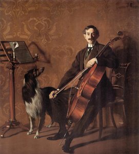 Porträt des Cellisten Juan de Azurmendi von Ignacio Zuloaga y Zabaleto