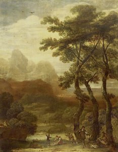 Landschaft mit Jägern von Ignacio de Iriarte